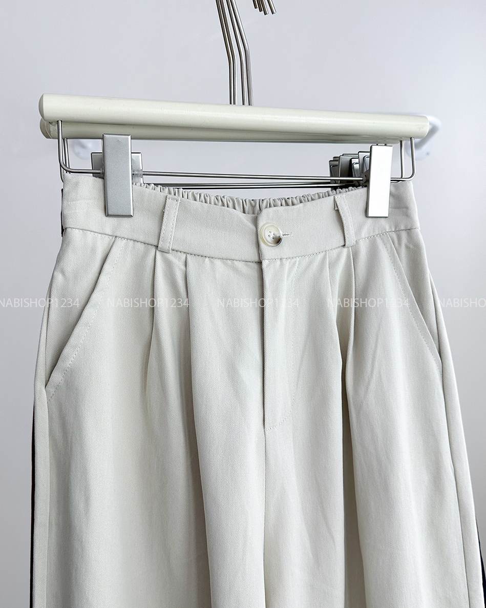 Quần Kaki Số 73-U 9829 Ống Rộng Lai Sọc