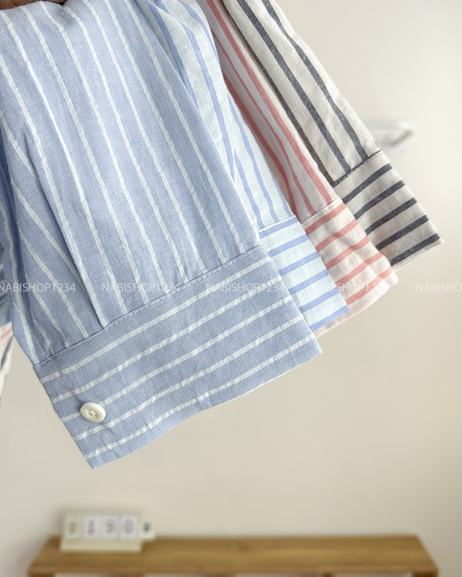 Áo Sơ Mi Số 190-B TD Sọc To Oversize