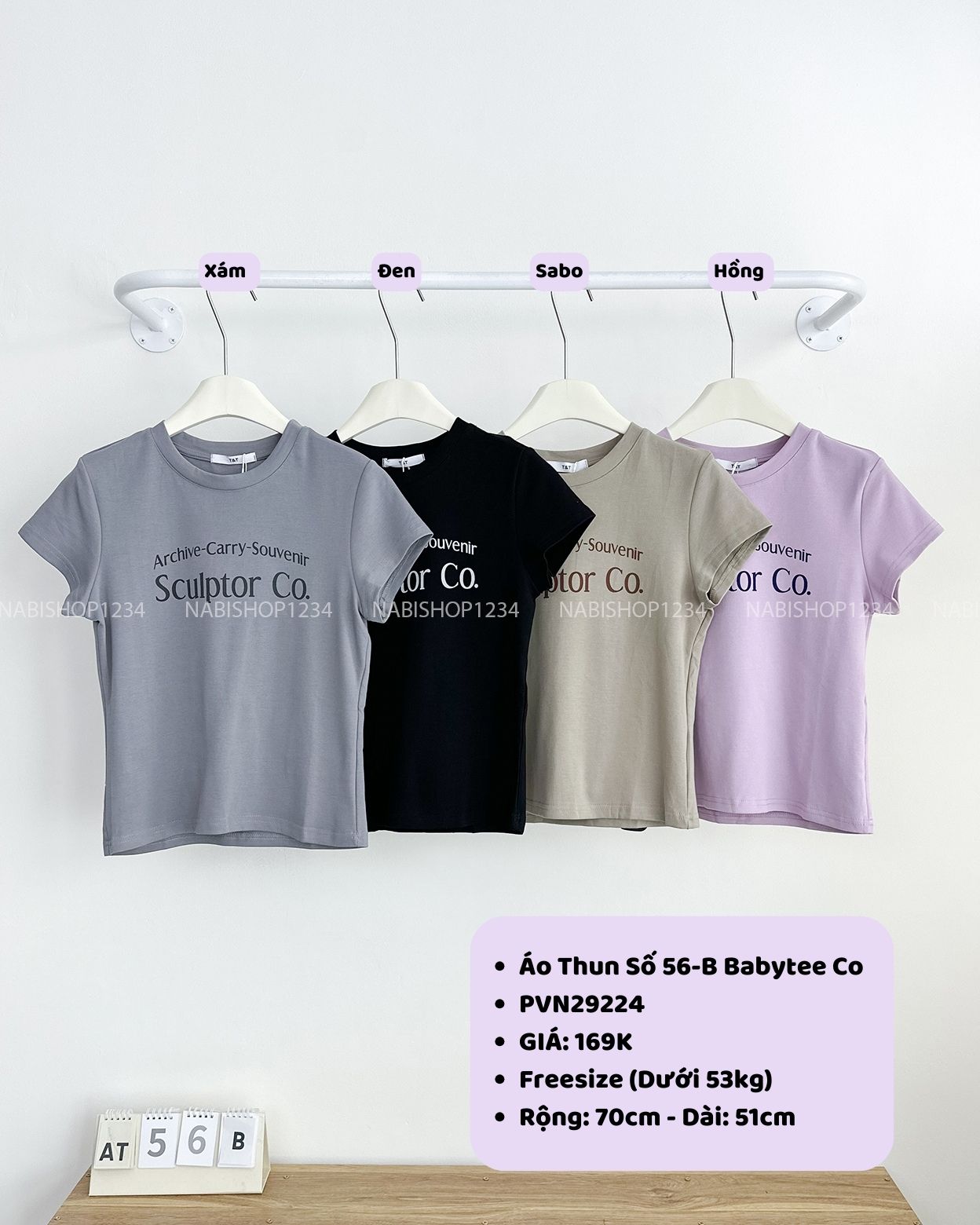 Áo Thun Số 56-B Babytee Co