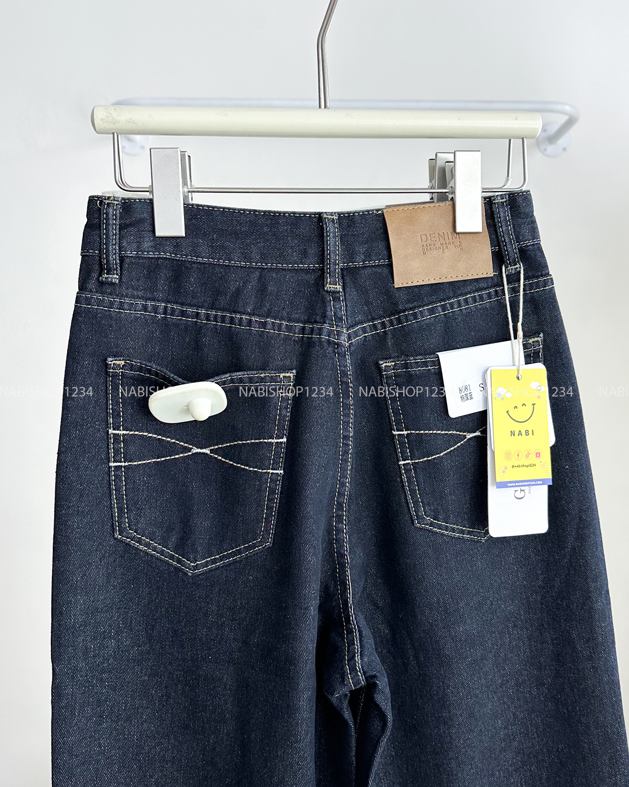Quần Jean Số 170-B 8081 OS Viền Chỉ Túi Tag