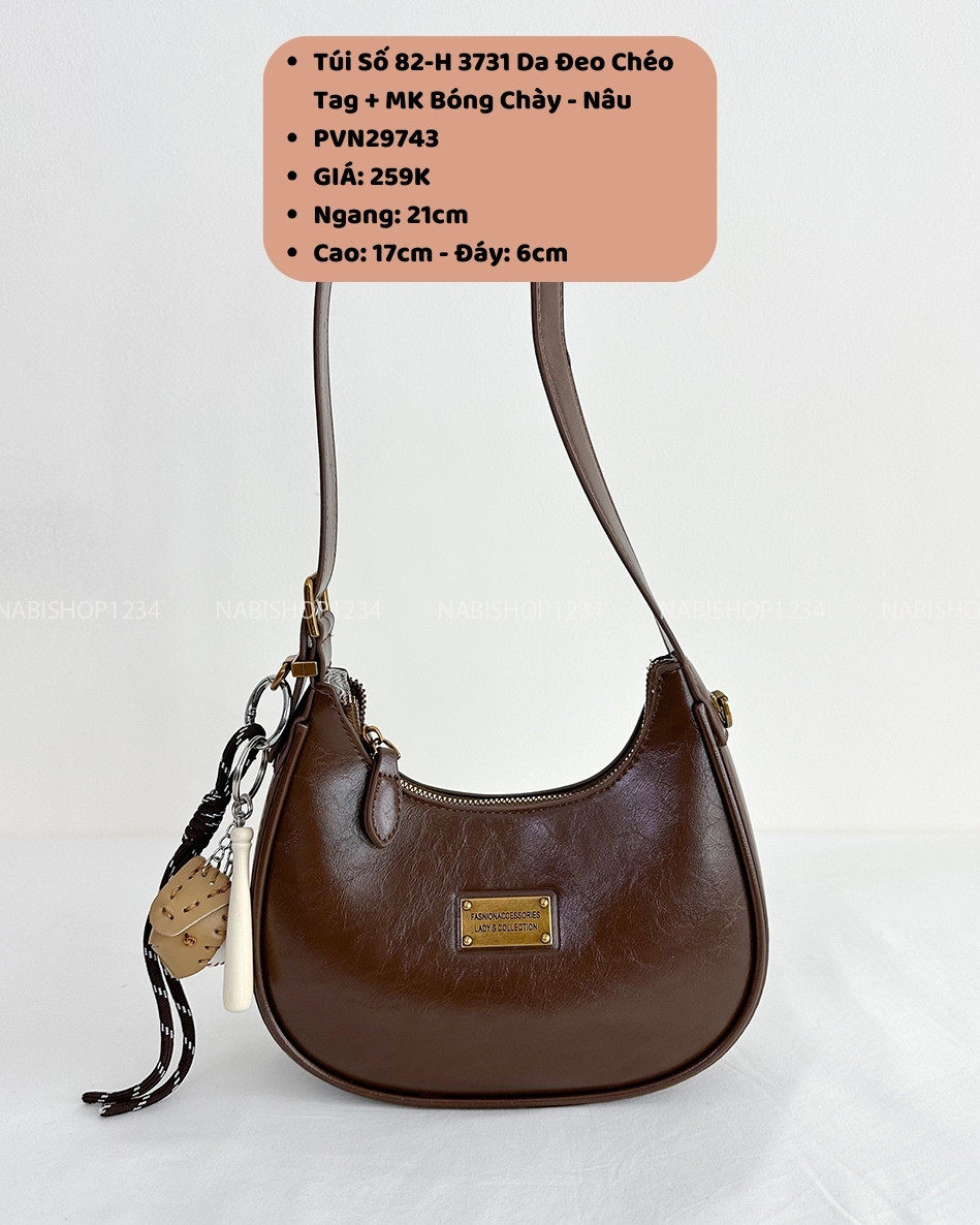 Túi Số 82-H 3731 Da Đeo Chéo Tag + MK Bóng Chày
