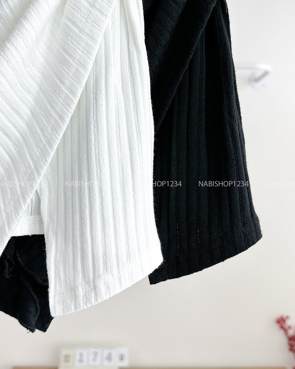 (S50%) Áo Kiểu Số 174-D 3127 Quây Đính Hoa Kèm Dây