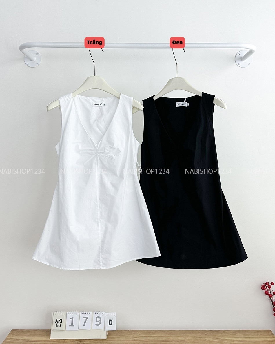 Áo Kiểu Số 179-D 3154 Sát Nách Hở Lưng