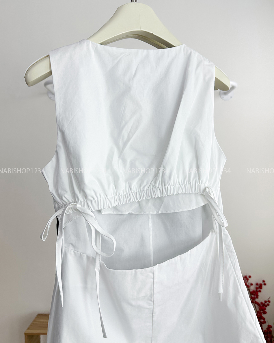 Áo Kiểu Số 179-D 3154 Sát Nách Hở Lưng