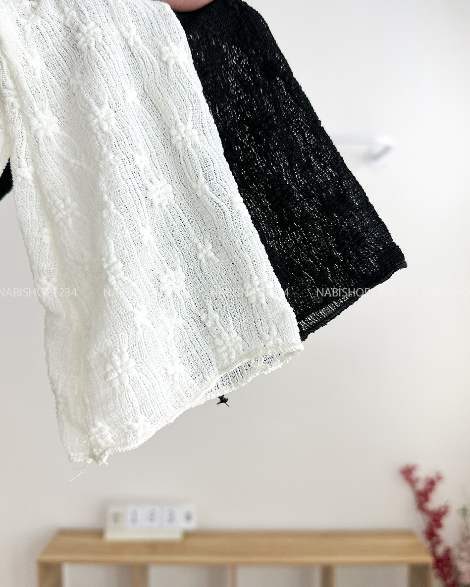Áo Kiểu Số 183-B TD Ren Hoa Nổi 2 Lớp