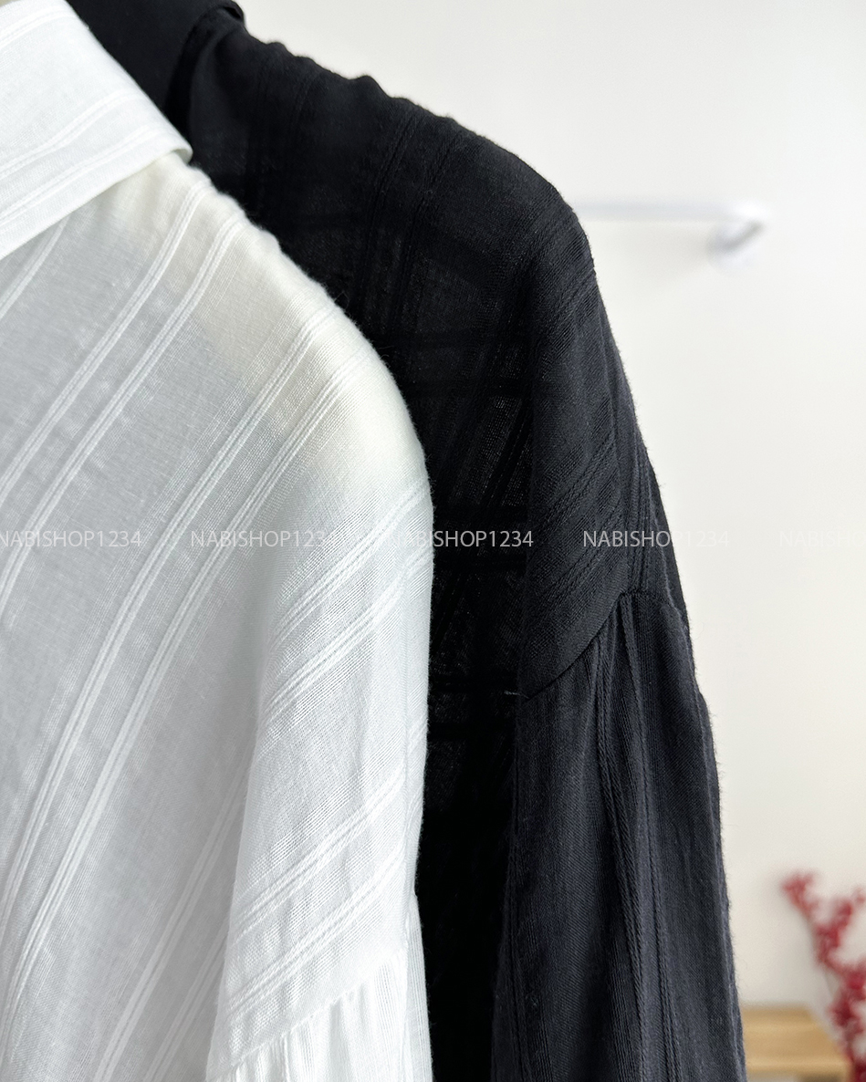 Áo Sơ Mi Số 218-D 2831 TD Form Rộng Sọc Chìm