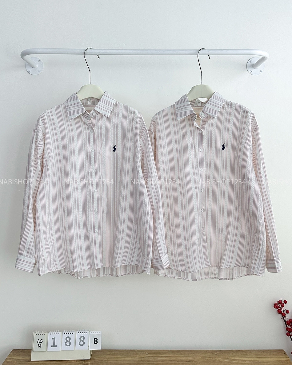 Áo Sơ Mi Số 188-B 6863 TD Kẻ Thêu Ngựa