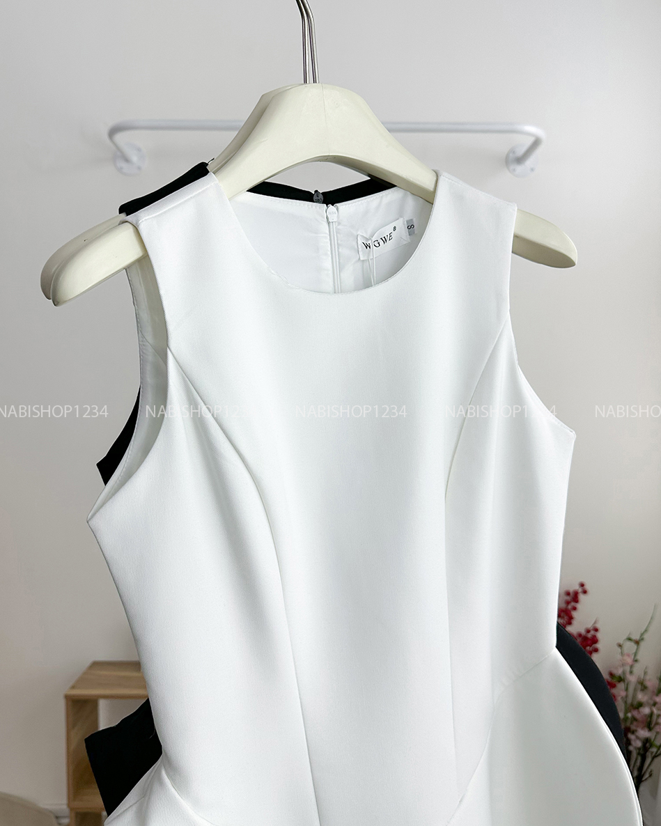 Váy Số 138-D 3129 Sát Nách Tà Đắp Xoè
