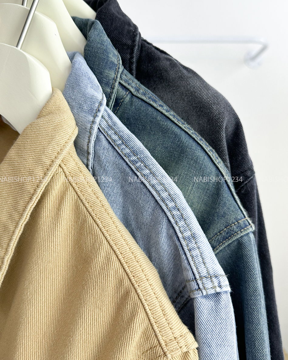 Áo Khoác Số 173-D 80113 Jean Lửng Túi Giả