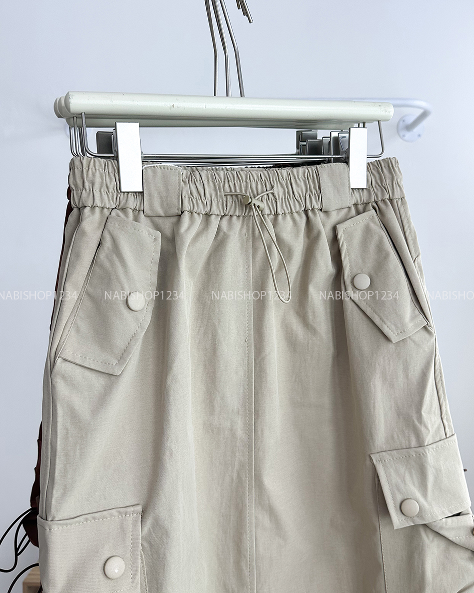 Chân Váy Số 174-M 7872 Dài Kaki Túi Hộp