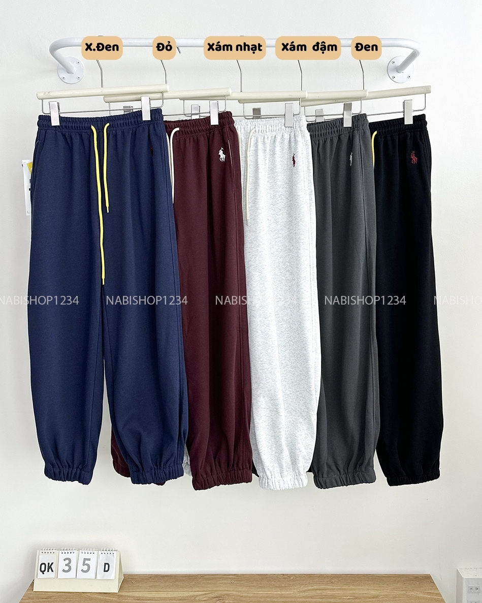 (S50%) Quần Khác Số 35-D 69071 Jogger Thêu Ngựa
