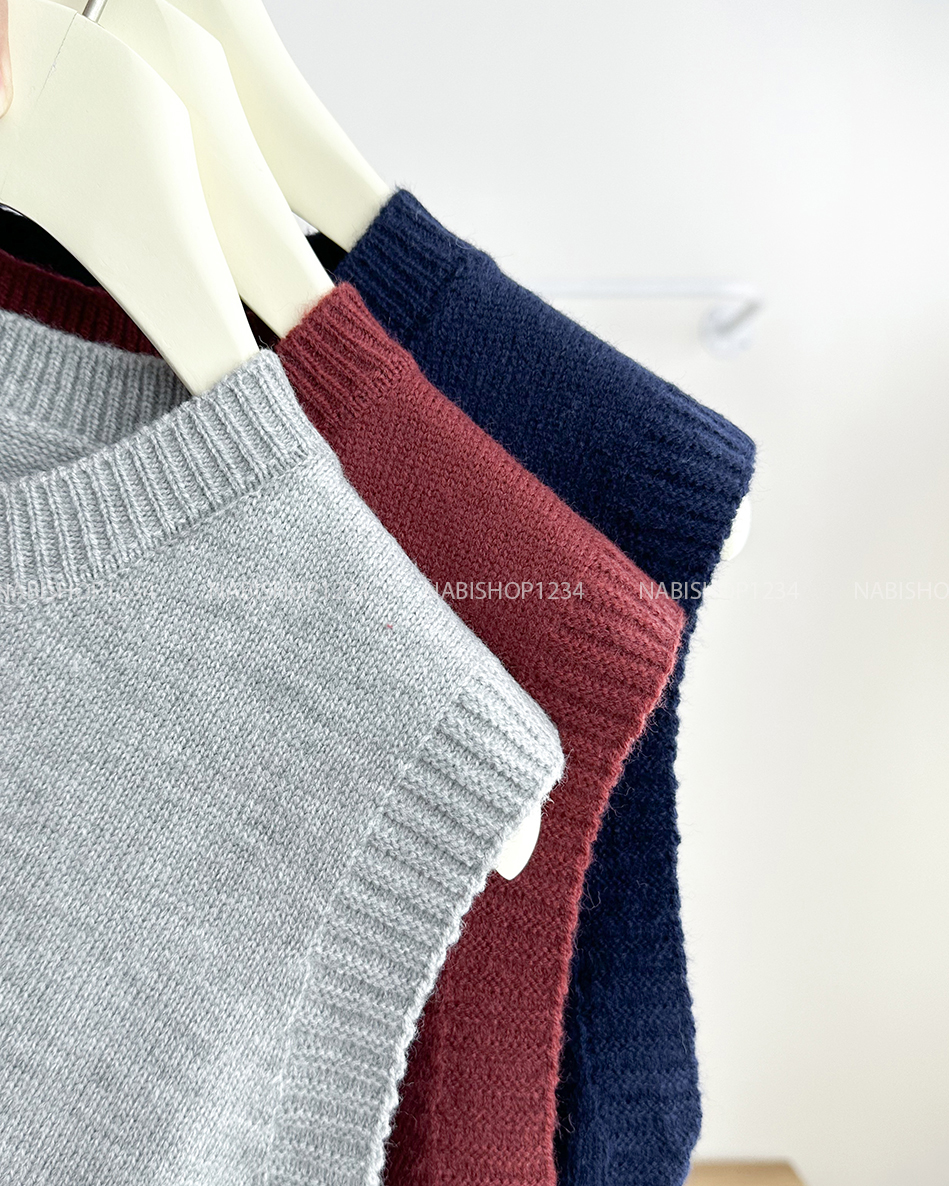 Áo Khoác Số 205-A Gile Len Gấu Buộc Nơ