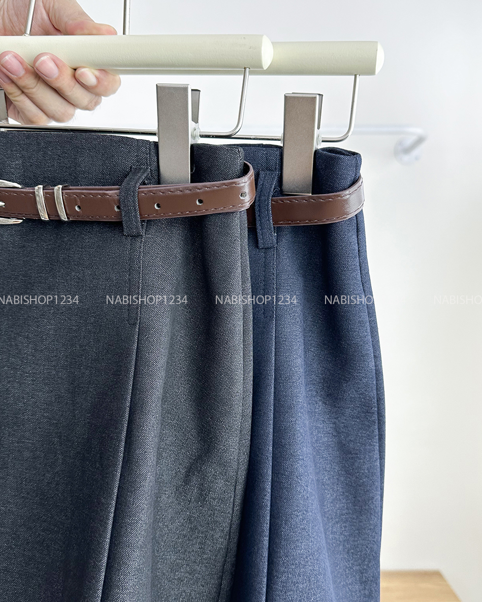 Chân Váy Số 185-A 6808 Dạ Chiết Ly+Nịt
