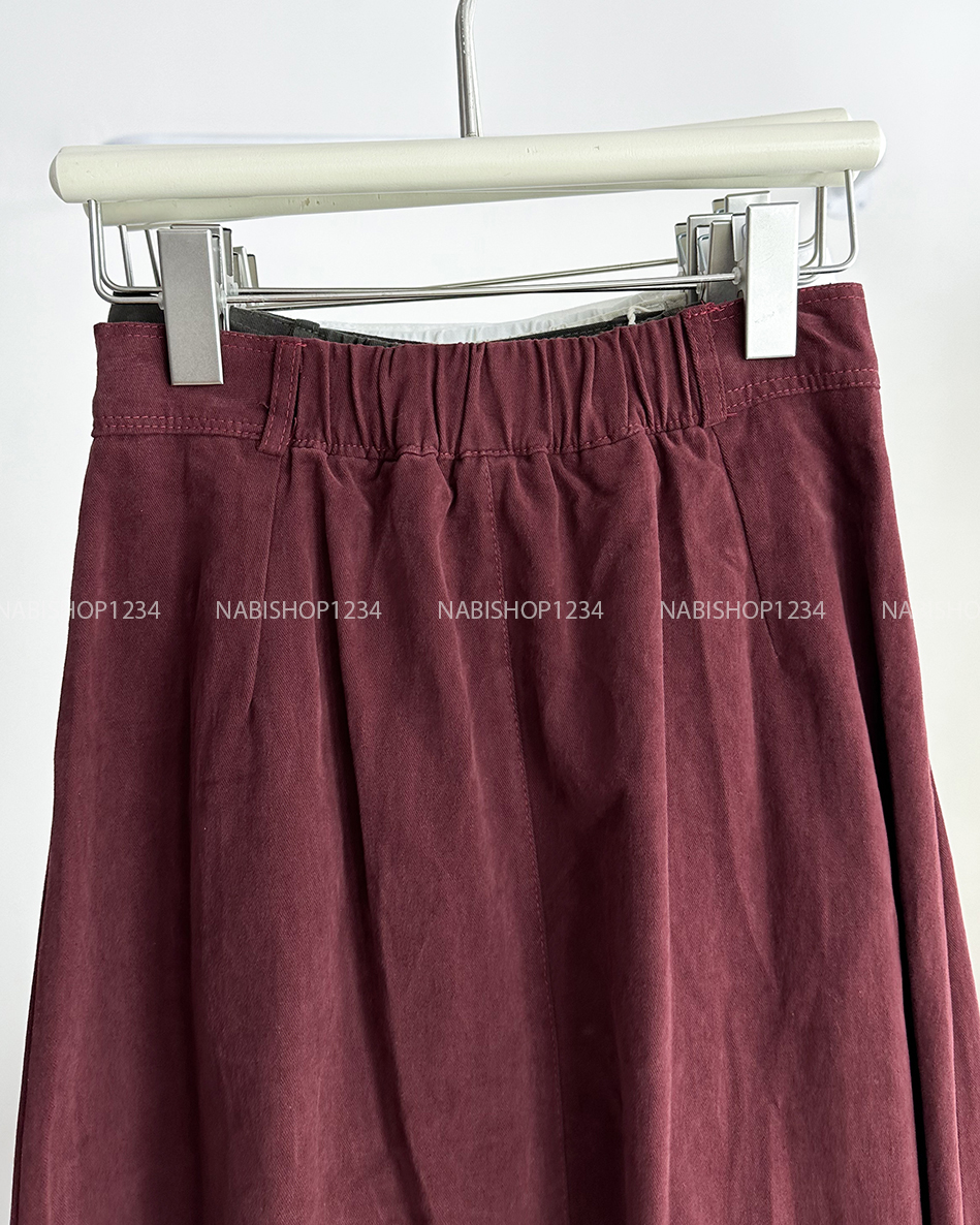 Chân Váy Số 182-D 2486 Dài Kaki Đai Nút