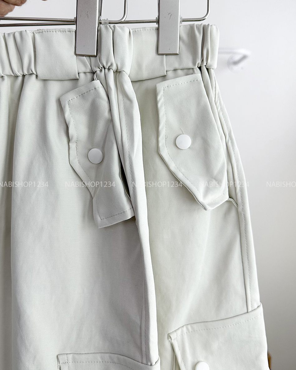 Chân Váy Số 174-M 7872 Dài Kaki Túi Hộp