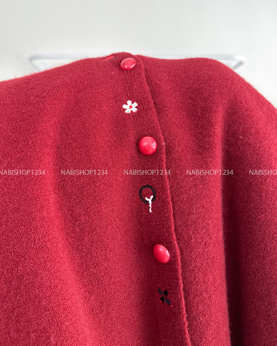 Áo Khoác Số 235-D Cardigan Thêu Hoạ Tiết