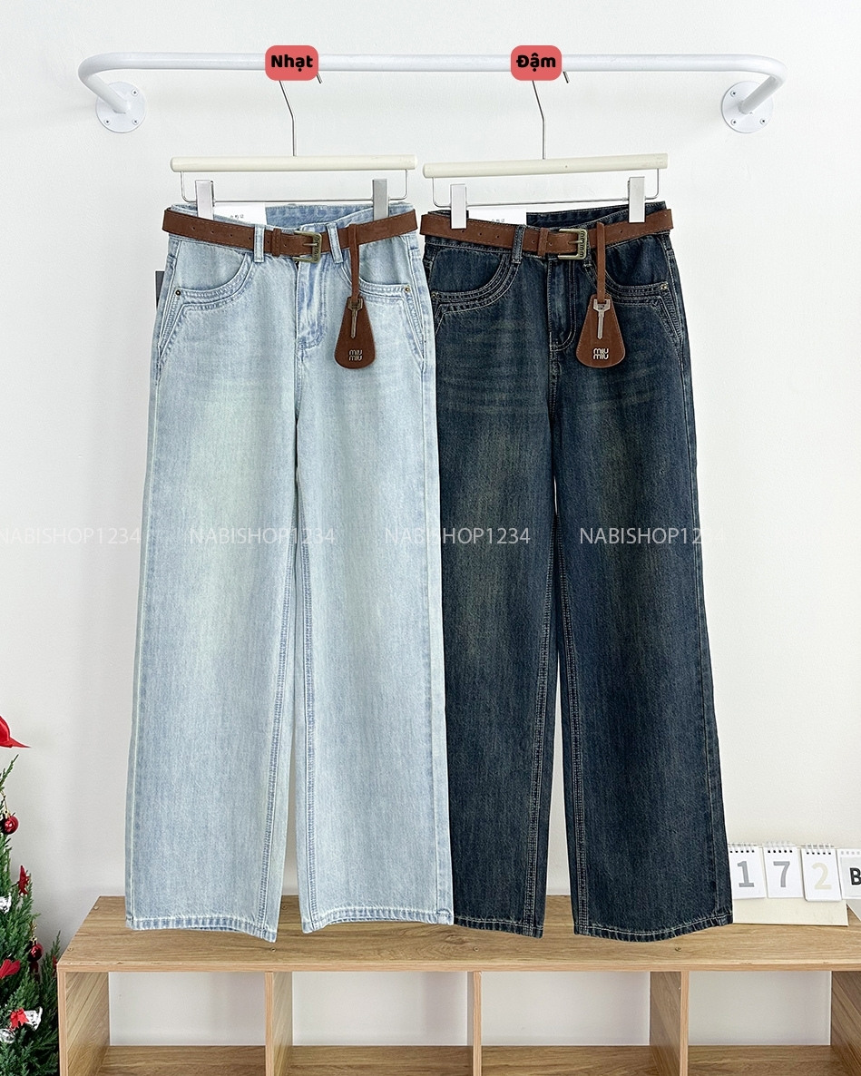 Quần Jean Số 172-B 2560 OS Túi 2 Viền + Nịt
