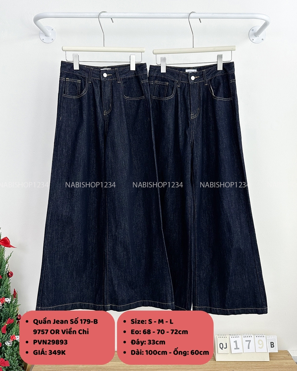 Quần Jean Số 179-B 9757 OR Viền Chỉ