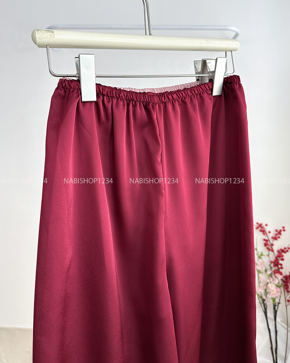 Áo Dài Số 11-C Chéo Xẻ Tà 3 Nơ + Cài