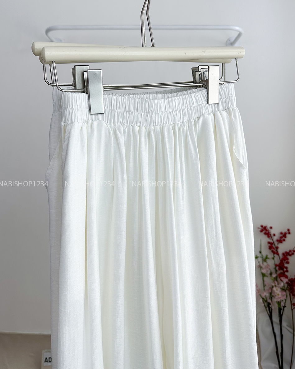 Áo Dài Số 14-C Yếm Đũi Hàn In Hoa