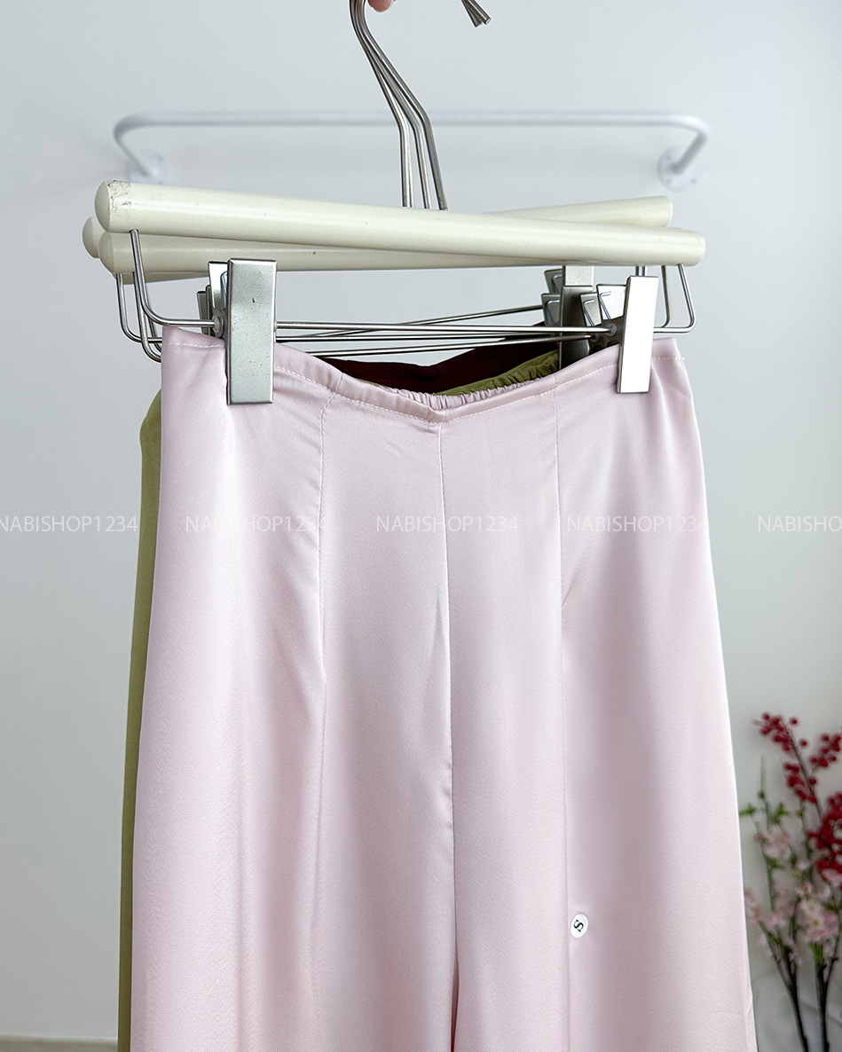 Áo Dài Số 15-C Lụa Phối Cúc Kèm Khăn