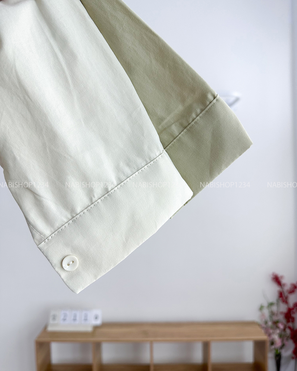 Áo Sơ Mi Số 211-D Set Lửng Gấu+2s Sọc