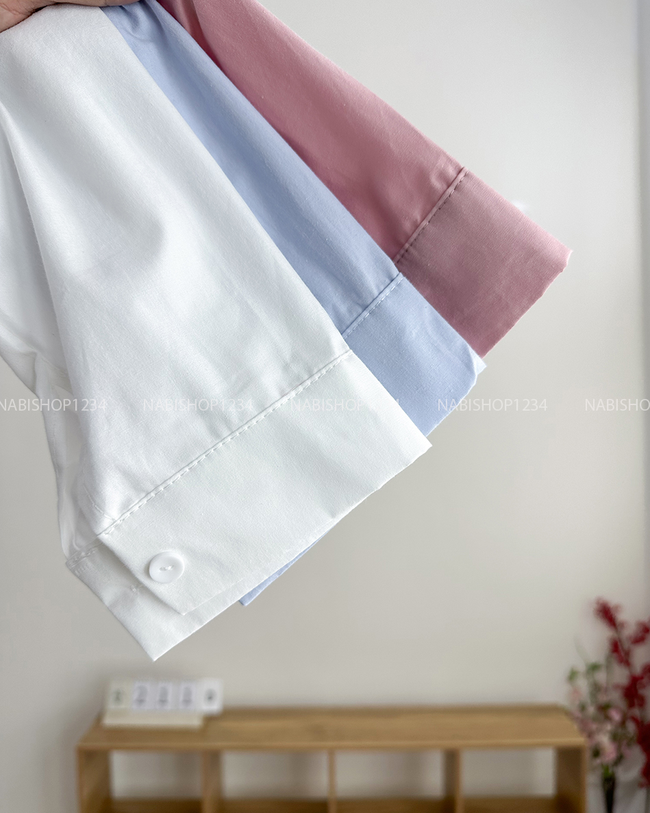 Áo Sơ Mi Số 211-D Set Lửng Gấu+2s Sọc