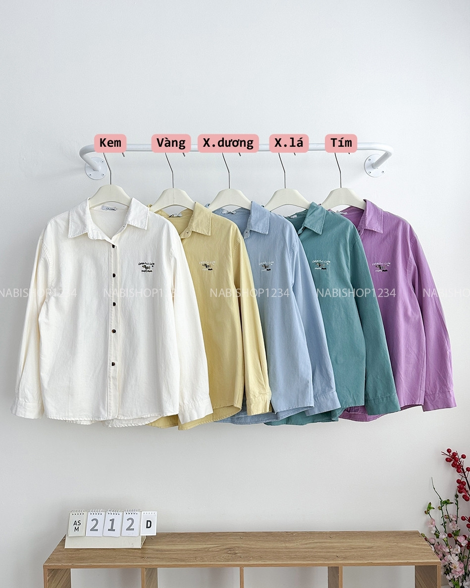 Áo Sơ Mi Số 212-D 88285 TD Thêu Cún
