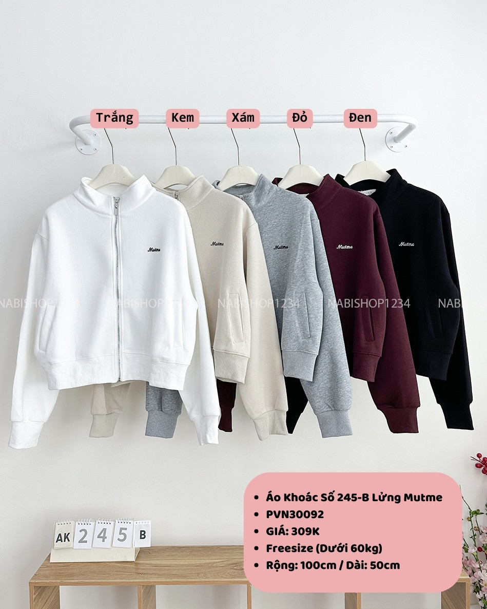 Áo Khoác Số 245-B Lửng Mutme