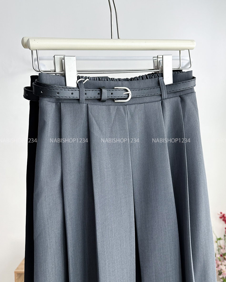 Chân Váy Số 197-A 9906 Dài Xếp Ly Kèm Nịt