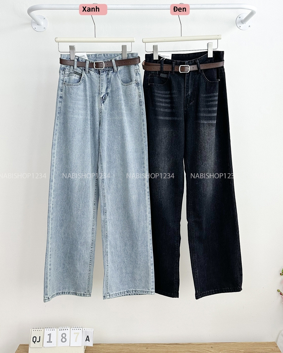 Quần Jean Số 187-A 2136 OS Túi Tag Kèm Nịt