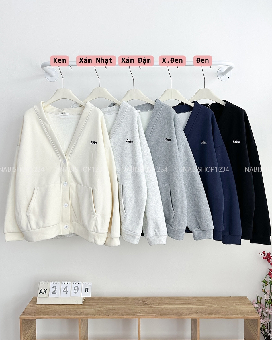 Áo Khoác Số 249-B Cardigan VIBES