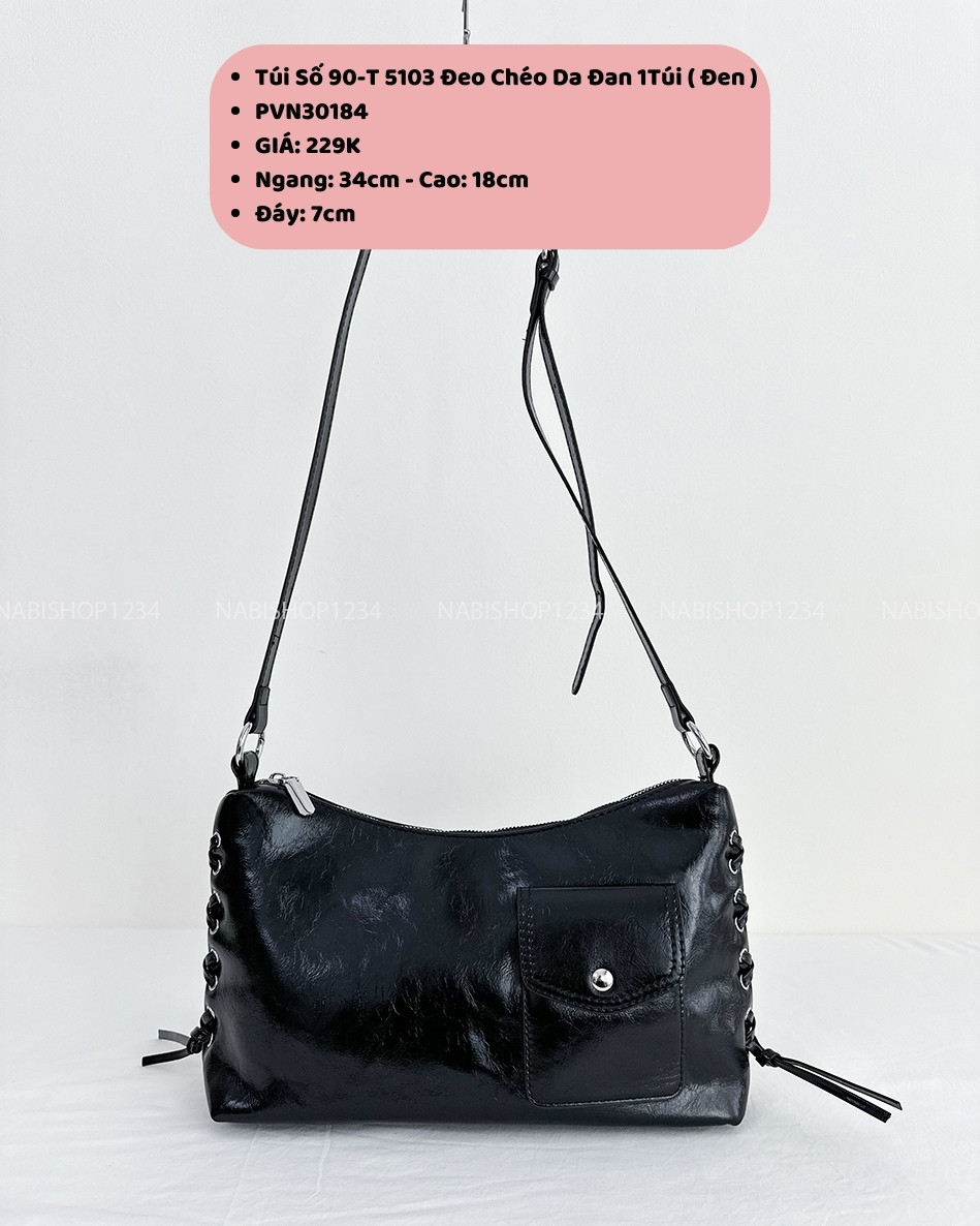 Túi Số 90-T 5103 Đeo Chéo Da Đan 1Túi