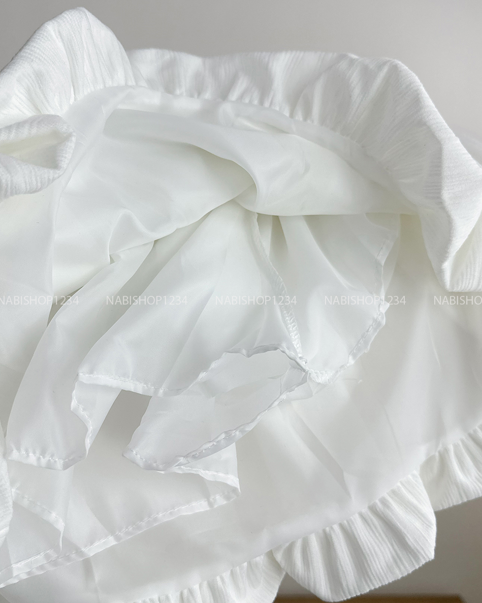 Chân Váy Số 210-U 1371 Ngắn Dáng Bí Nơ