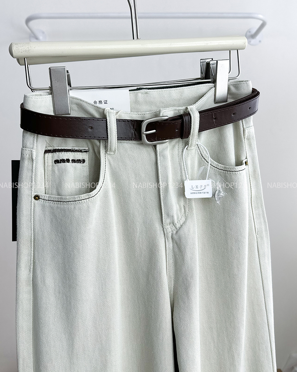 Quần Jean Số 200-B 6562 Túi Thêu Chữ+Nịt