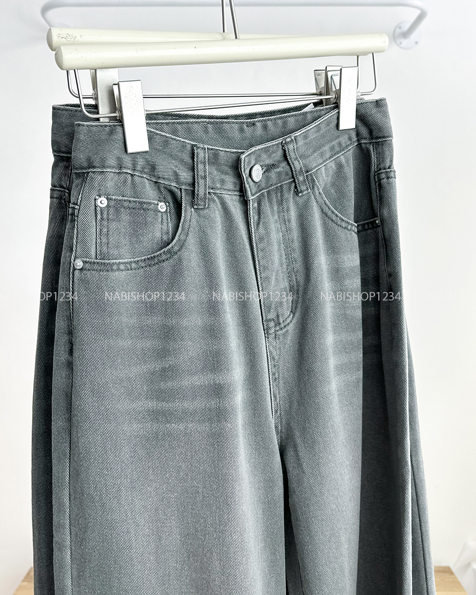 Quần Jean Số 202-B 3195 OR Trơn Xám
