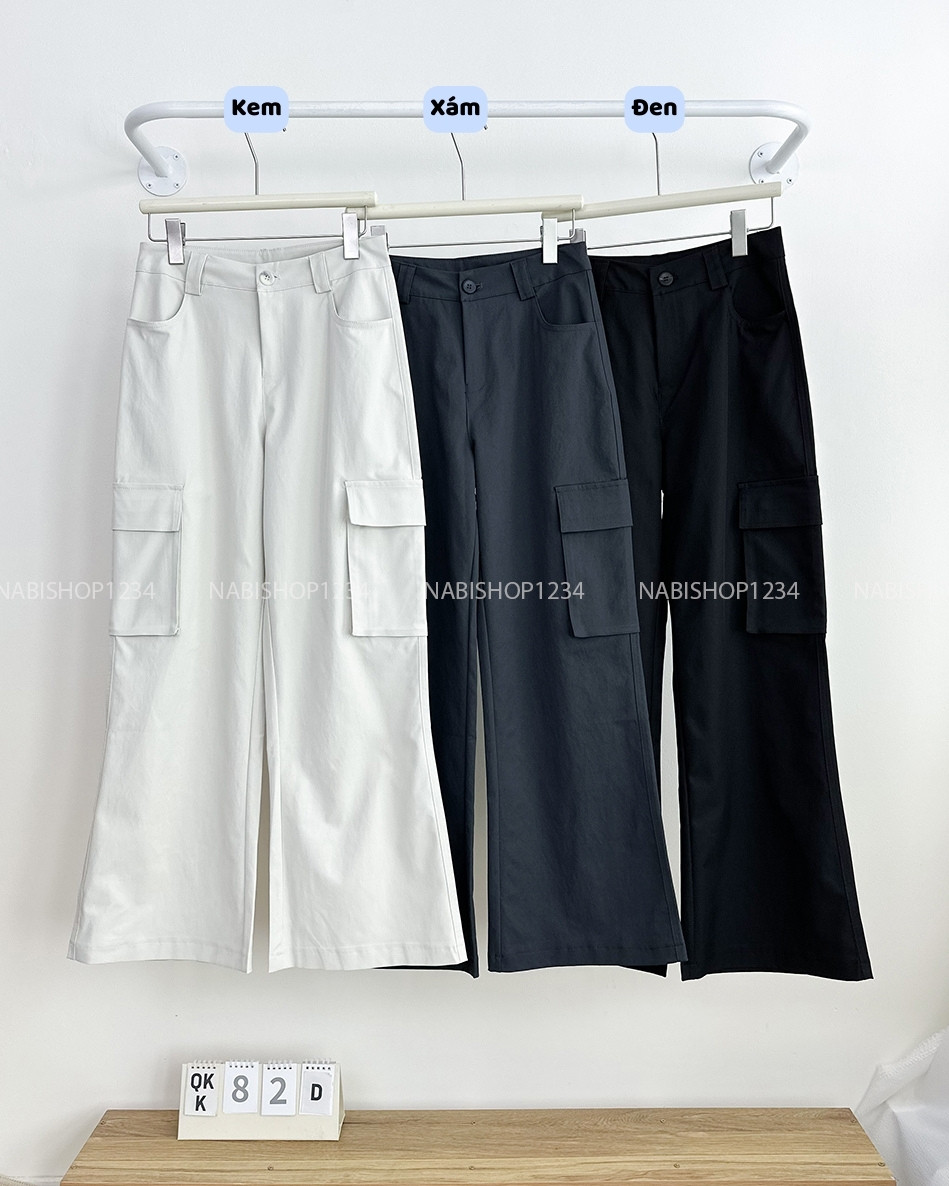 Quần Kaki Số 82-D 3094 Suông Túi Hộp