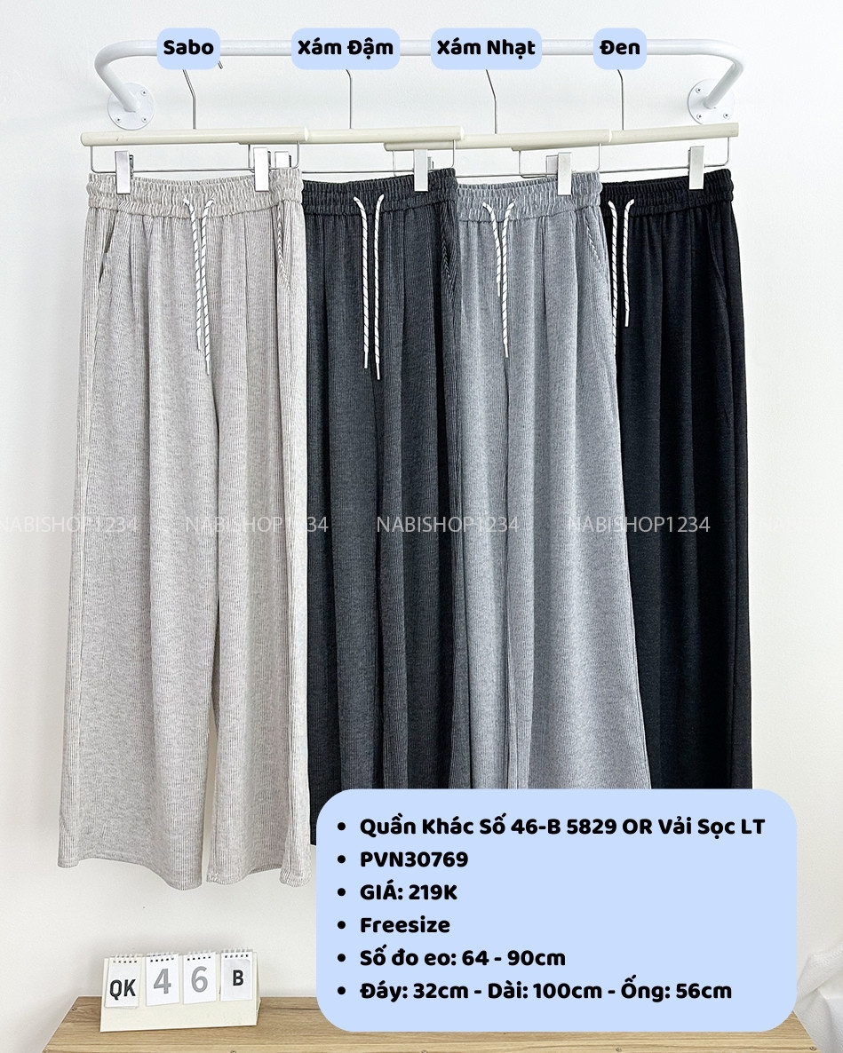 Quần Khác Số 46-B 5829 OR Vải Sọc LT