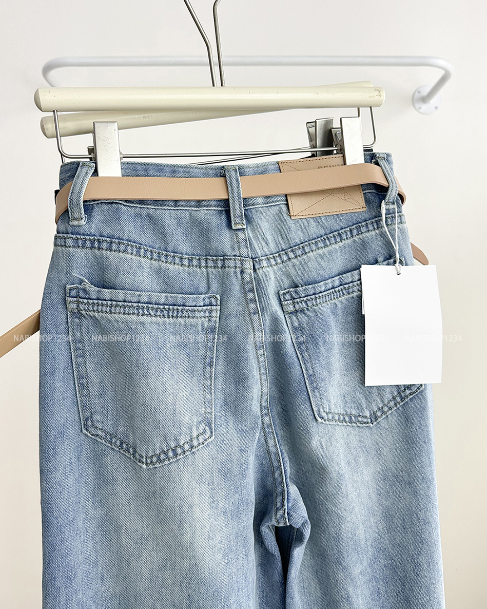Quần Jean Số 222-B 3270 OR Viền Chỉ + Nịt