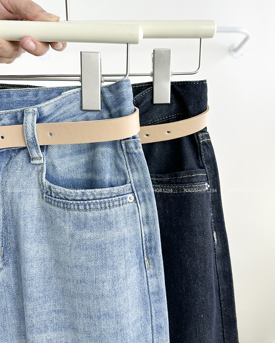 Quần Jean Số 222-B 3270 OR Viền Chỉ + Nịt