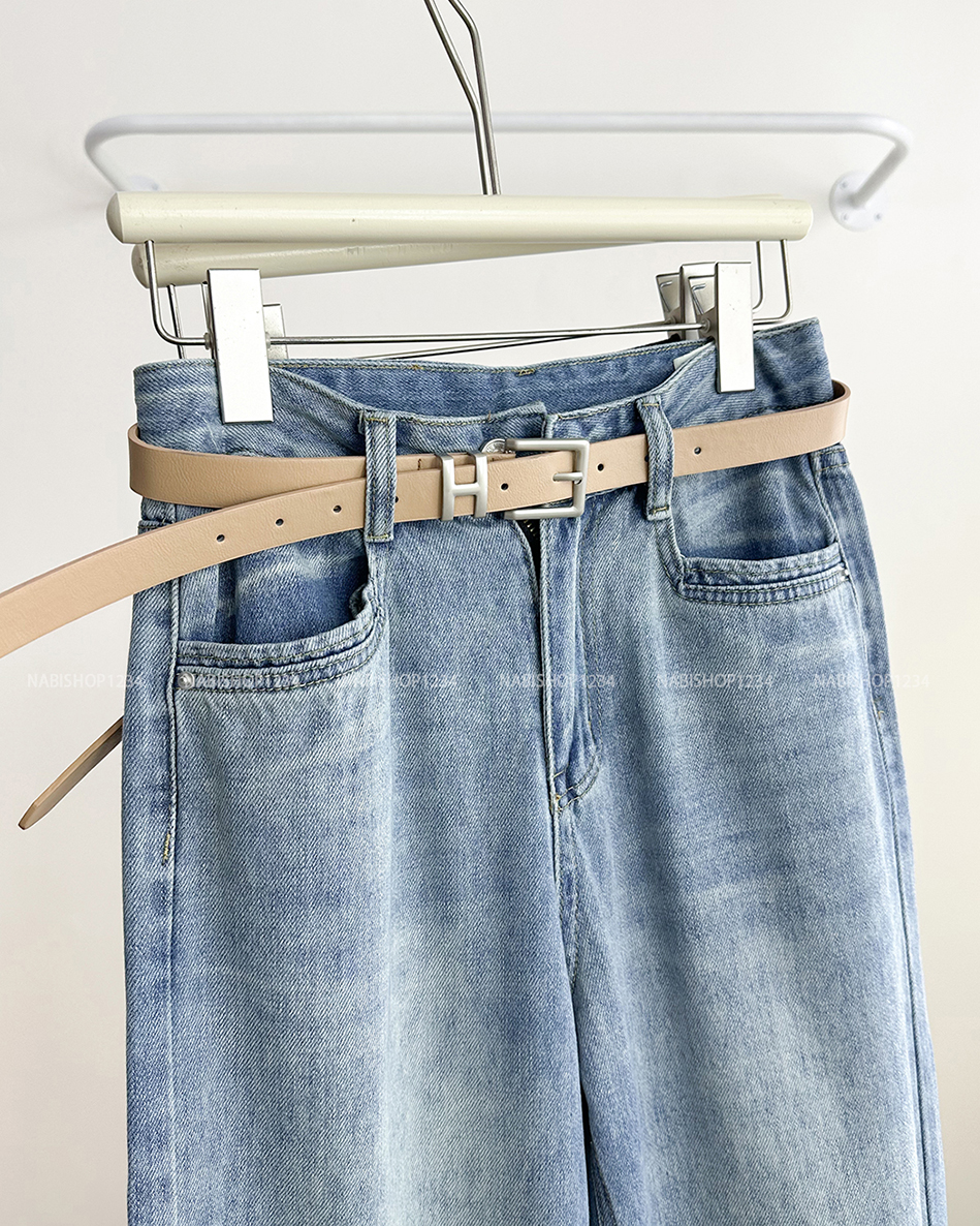 Quần Jean Số 222-B 3270 OR Viền Chỉ + Nịt