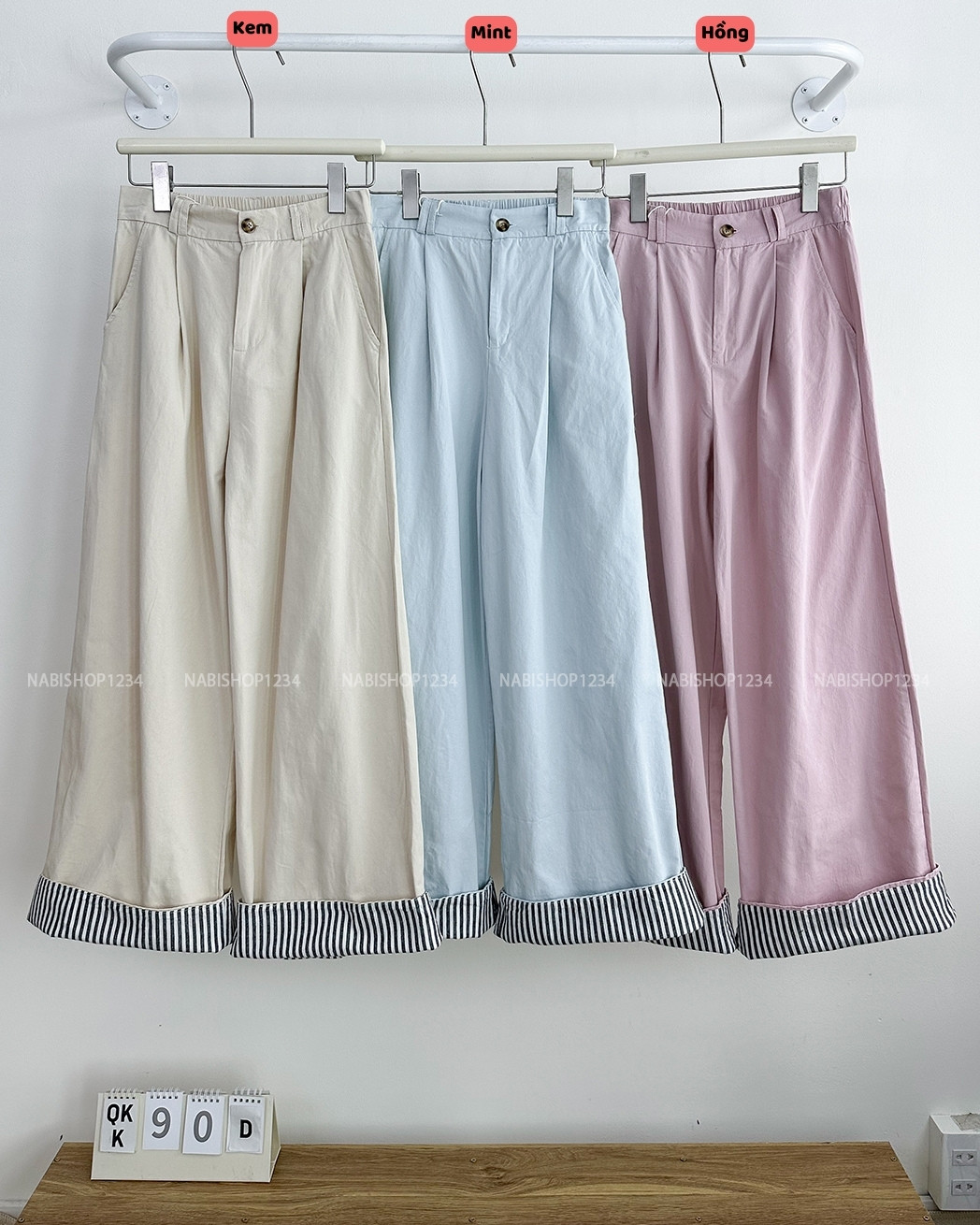 Quần Kaki Số 90-D 213 OR Lật Lai Sọc