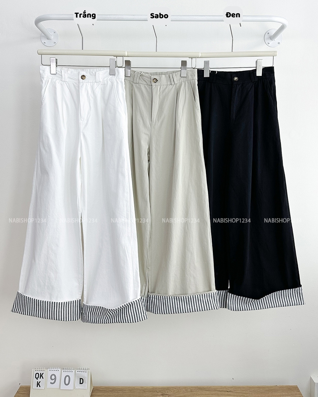 Quần Kaki Số 90-D 213 OR Lật Lai Sọc