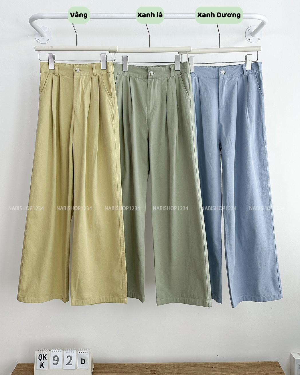 Quần Kaki Số 92-D 861 OS Xếp Li Chun Sau