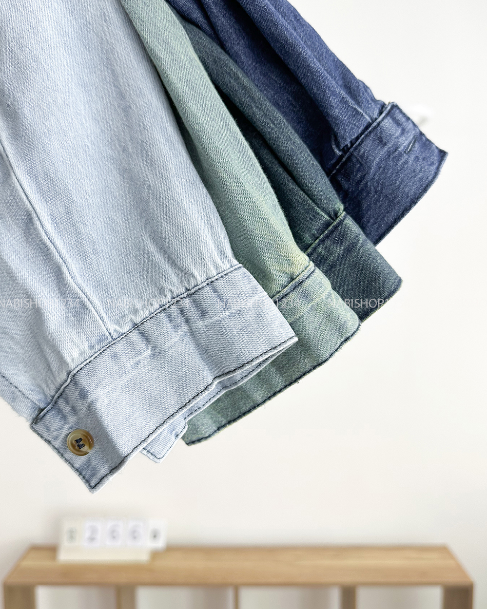 Áo Sơ Mi Số 266-D 80099 TD Denim 2 Túi