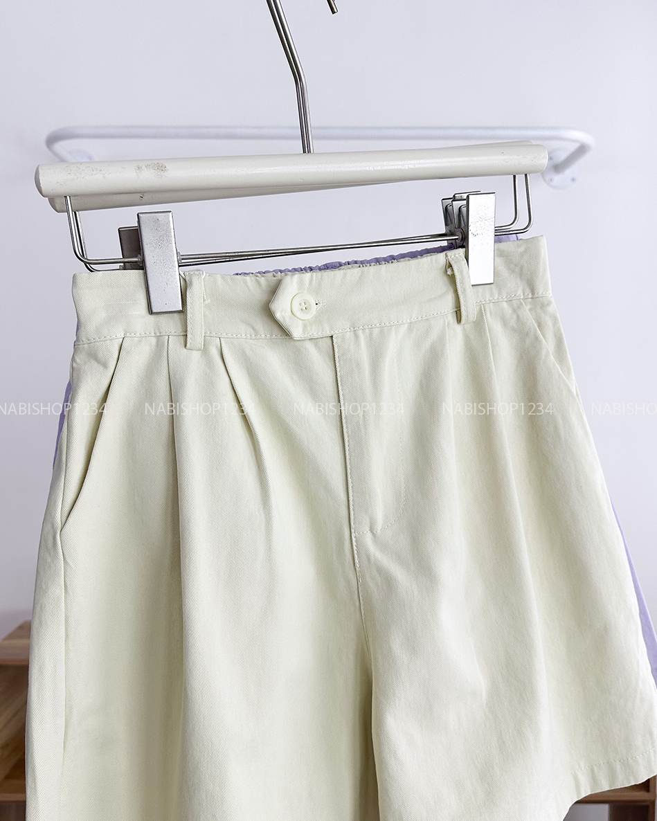 Quần Short Số 118-B 1211 Kaki Đai Nút