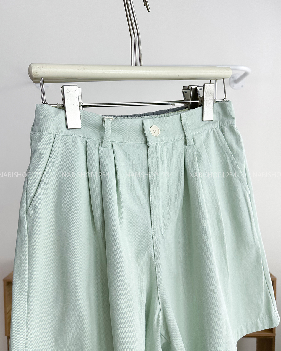 Quần Short Số 131-B 1218 Kaki Xếp Li
