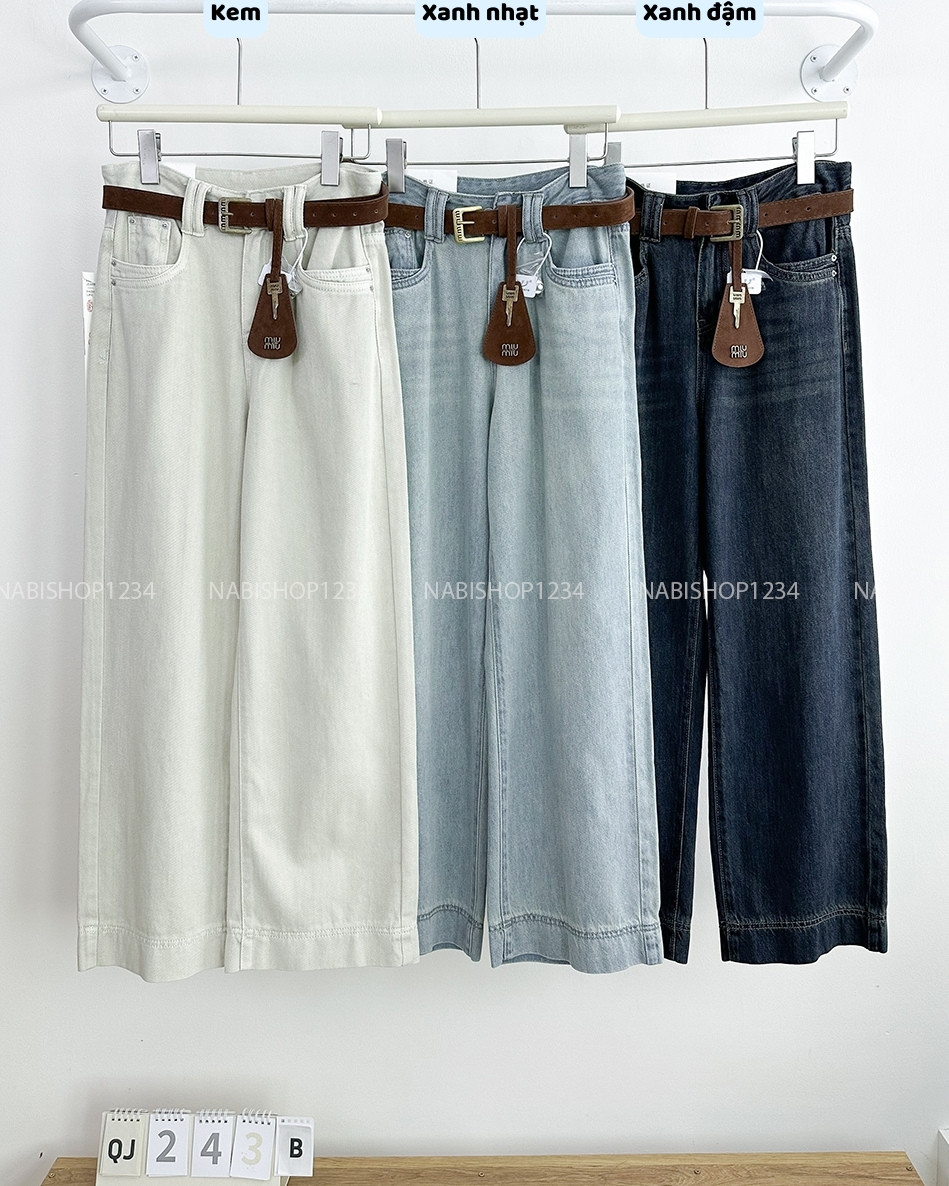 Quần Jean Số 243-B 6585 OS 4 Đai + Nịt
