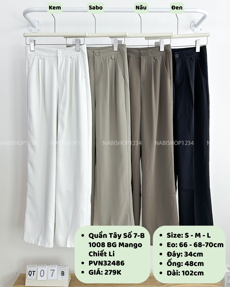 Quần Tây Số 7-B 1008 BG Mango Chiết Li