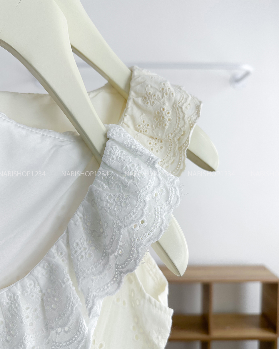 Áo Kiểu Số 226-A 2119 Sát Nách Cổ Bèo Ren